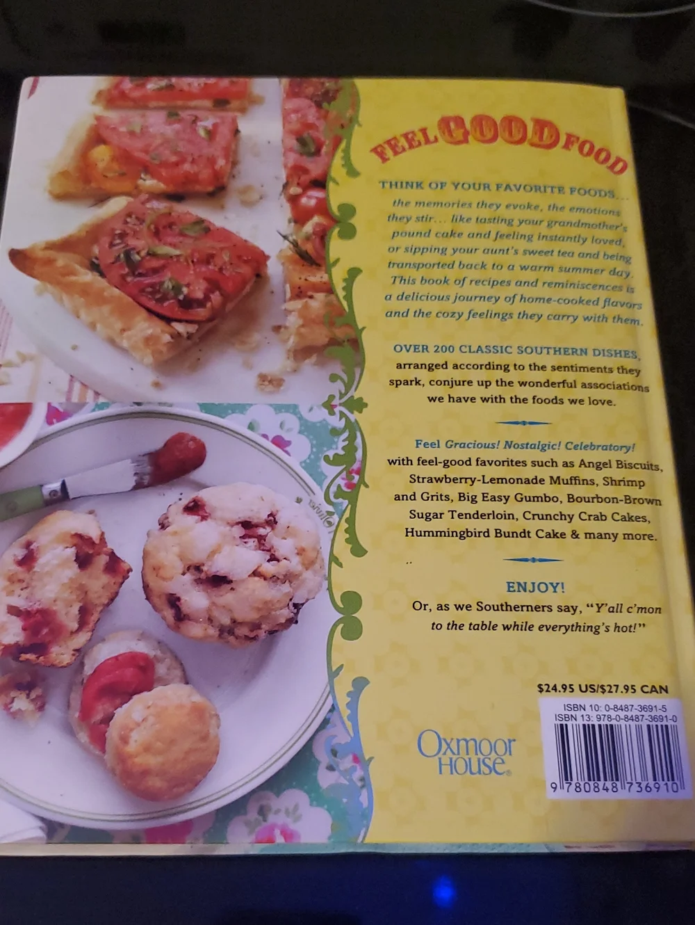 Three Cookbook Lot 2 Hard Cover. Southern Licibg, Taste Of Home And Cookin Ala ❤